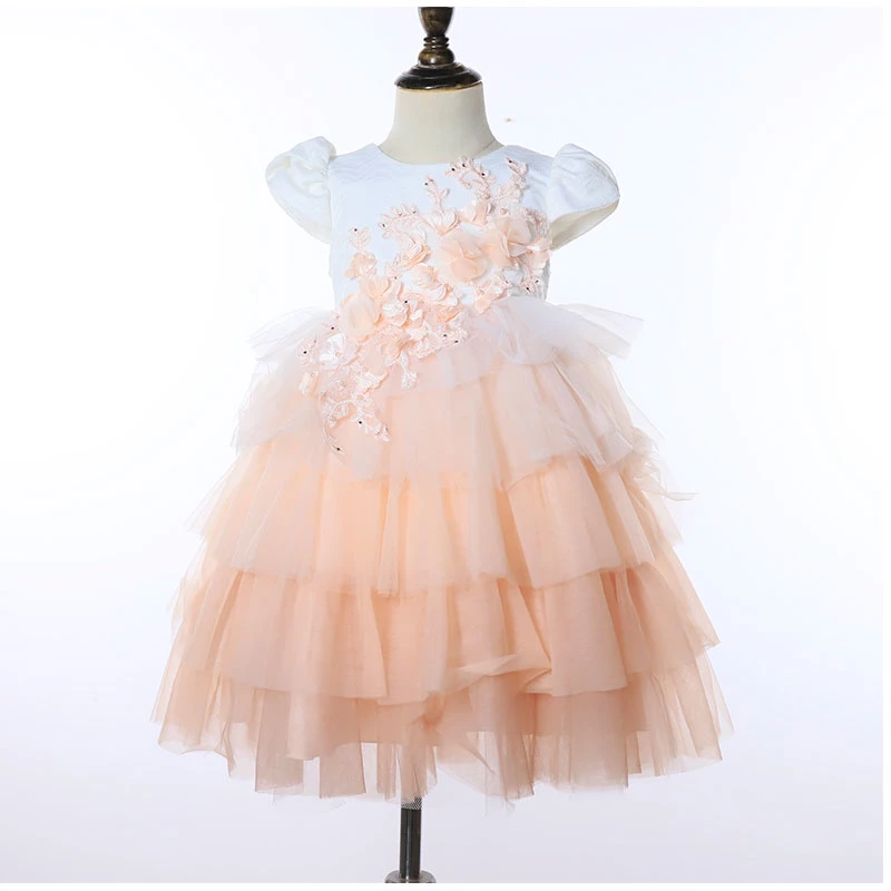 Mode Blume Mädchen Kleid Party Geburtstag Hochzeit Prinzessin Baby Mädchen Kleider