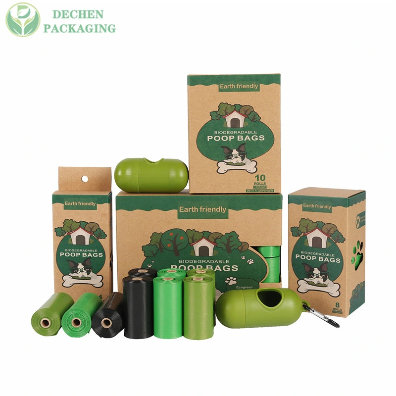 Sacola de cocô de gato lixo Poo Resíduos personalizados de cachorro Compostável Biodegradável para animais de estimação.