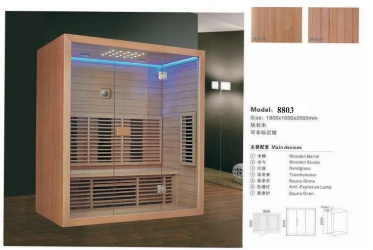 Multi-Function Sauna Shower Combine Outdoor Sauna Shower with ISO Factory