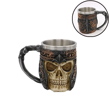 Stainless Steel Horror 3D Skull Design Coffee Mug for Promotion Gifts