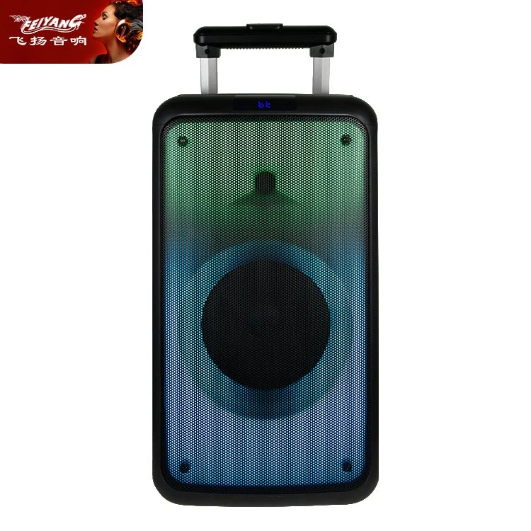 2022 Factory Trolley Portable Audio DJ Sound Box Professional Powered Bluetooth Wireless Speakers with Mic