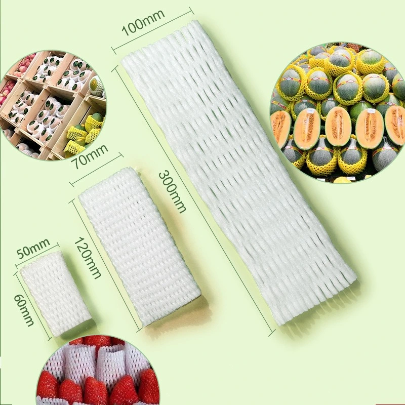 Plastic Colorful Fruit Mesh Net Protective Packaging Sleeve