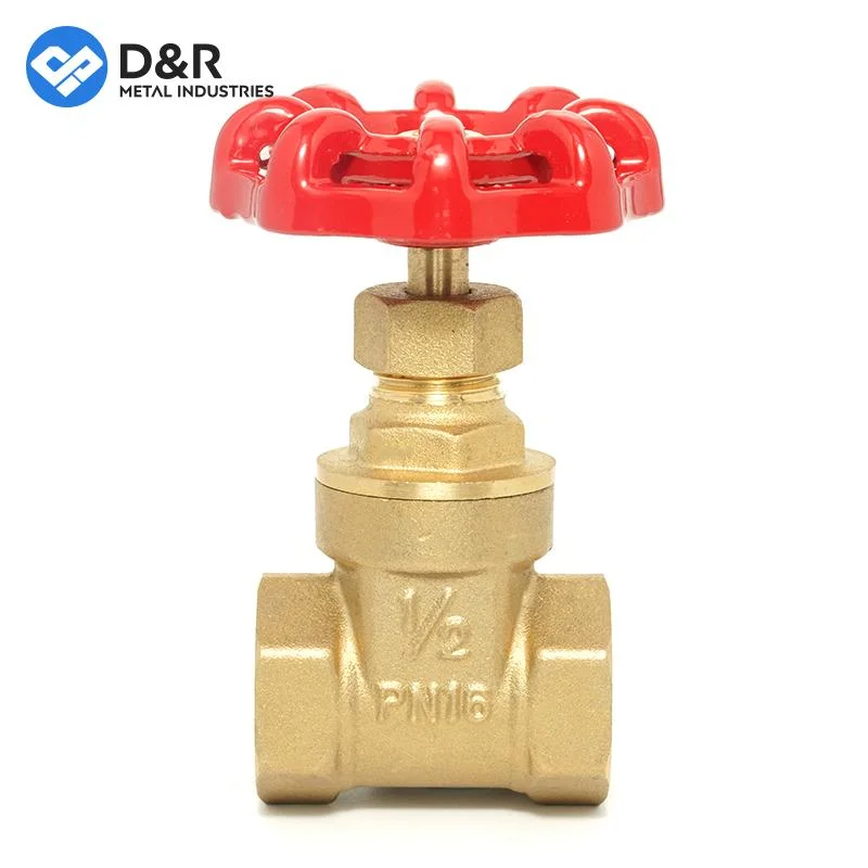 D&R Newest Arrivals 3/4&Prime; Brass Gate Valve Standard Water Brass Body Safety Manual Medium Temperature General OEM