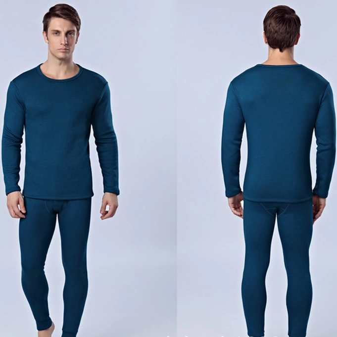 MAN Thermal Suit 95%Cotton 5%Spadans OEM High Quality Classic UnderWear Мужские кроссовки Set Solid Color Slim UnderWear Winter Thermal Custom Длинные Джонс