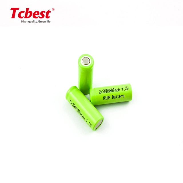 Economical 1.2V 3.6V 300mAh Rechargeable 2/3AAA NiMH Battery Pack for Solar Light