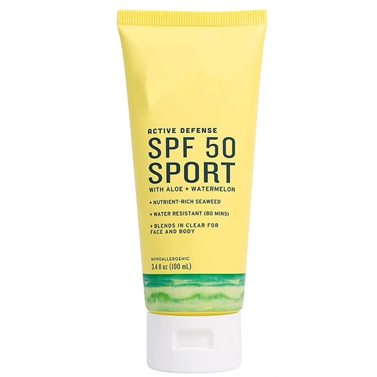 OEM Custom Vega Watermelon Active Defense SPF 50 Sport crème solaire