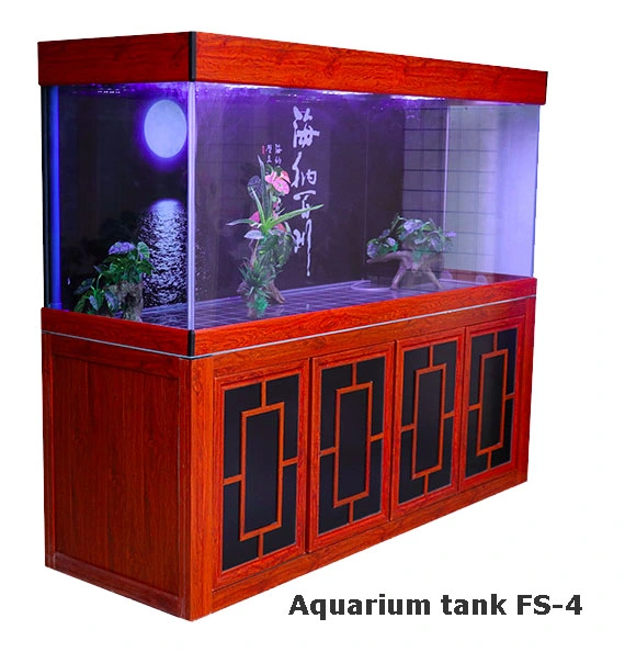 860L Aquarium Tank 6 Feet Red Wood Color