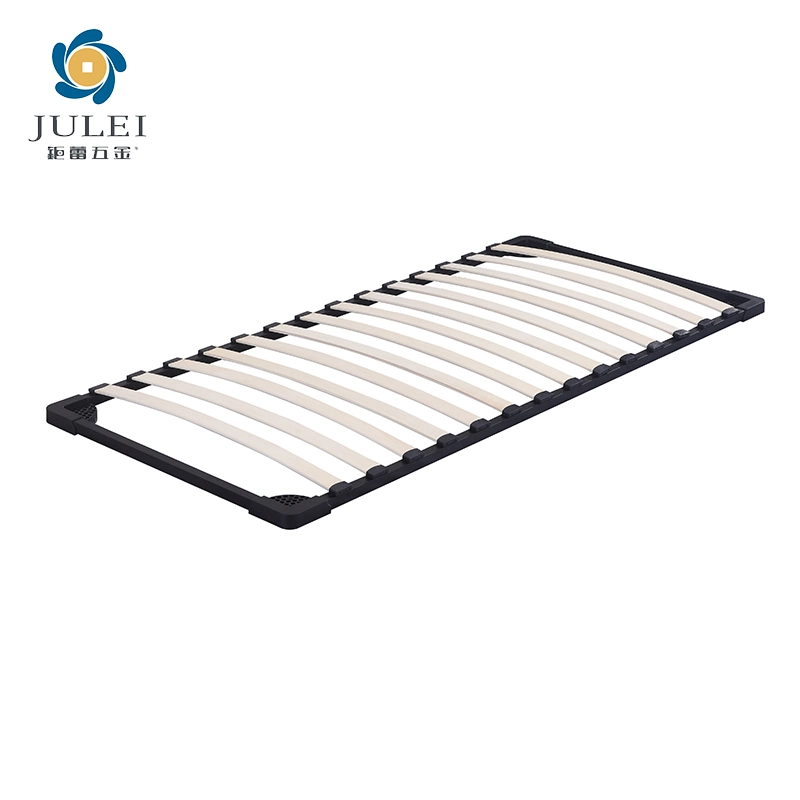 Factory Full Size Bed Frame Metal Bed Frame Wood with Poplar Slat