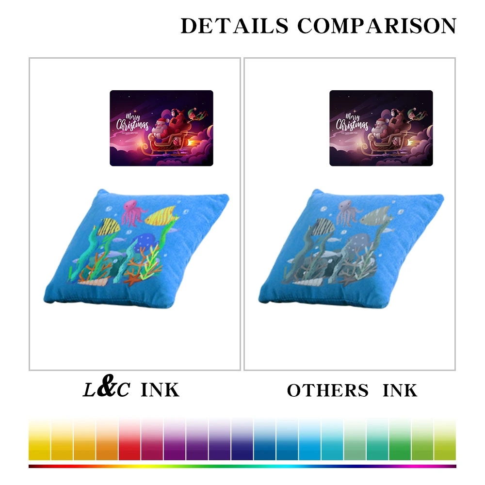 L&amp;C XP15000 Sublimación tintas de sublimación de tinta Epson T5000 T3000 T673 T741 XP 800