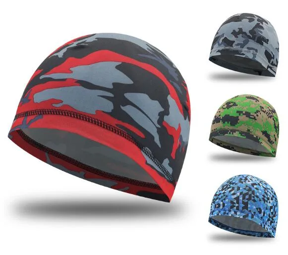 Camouflage Printing Cooling Cycling Beanie Cap Hat Custom Wicking Sport Skull Cap Bandana Hat