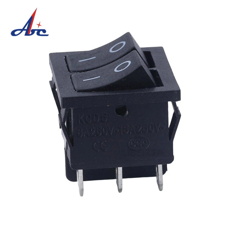 Electrical Switch Momentary Latching on off 2 Position Waterproof 6 Pin Dual Rocker Switch