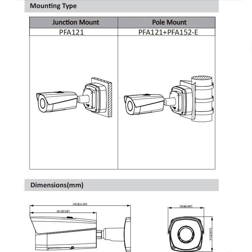 Câmara Bullet de rede térmica Tpc-Bf5601-S2