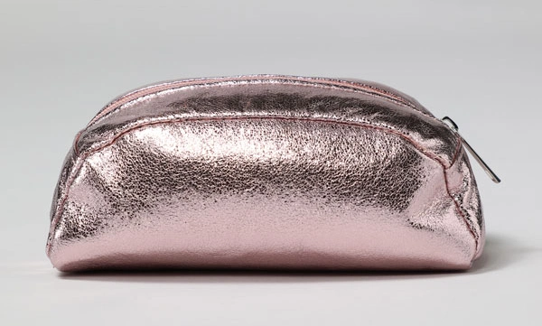 Lady Großhandel/Lieferant Metallic Snakeskin Solid Toiletry Bag Custom Praktische Tasche Bleistift-Fall Reisen leicht Nizza Kosmetiktaschen Make-up Handtasche für Mädchen