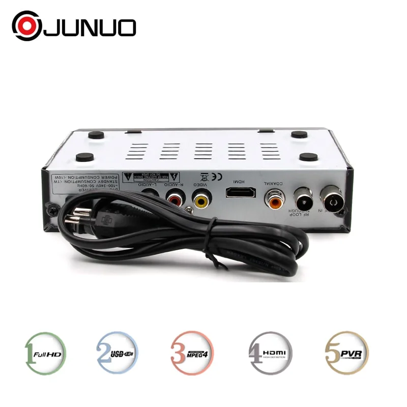 Factory Direct Sale Mini Plastic Digital DVB T2 Converter Box for Analog TV