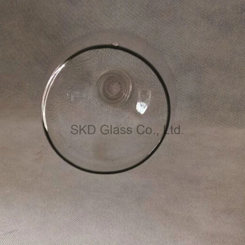 Clear-Transparent elegante lámpara de vidrio soplado de sombra para el colgante