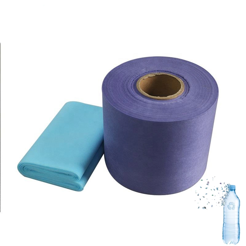 Pet Polyeter Terephthalate White Color RPET Nonwoven Spun-Bond Non Woven Roll Fabric