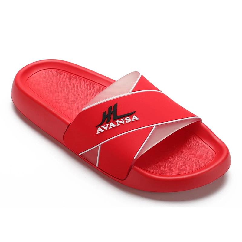 Henghao Soft Custom Slides Footwear Indoor Outdoor Slide Flip Flops Man Custom Logo Custom Slides with Logo and Box