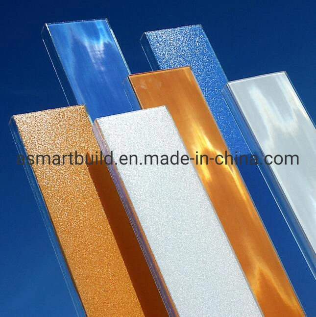 6mm 7mm 8mm Ceramic Painted Tempered U Channel Glass with European Standard for Glass Wall