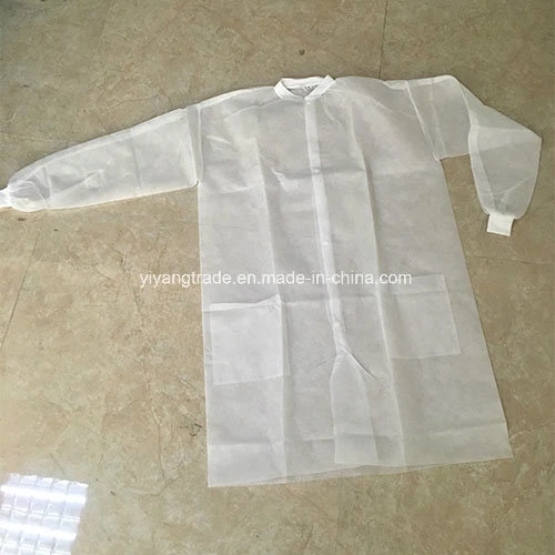 Disposable Non-Woven Jacket Lab Coat with Pocket