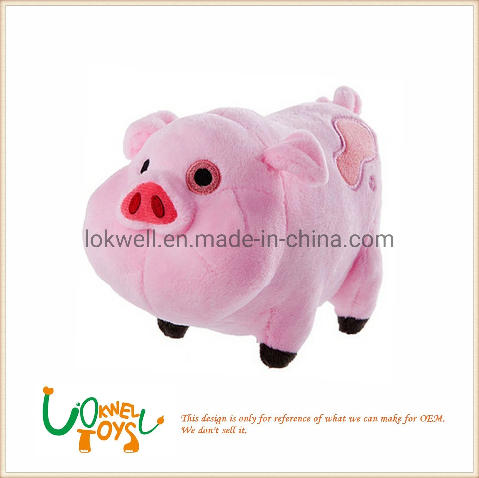 Plush & Stuffed Pig Toys with White Wing