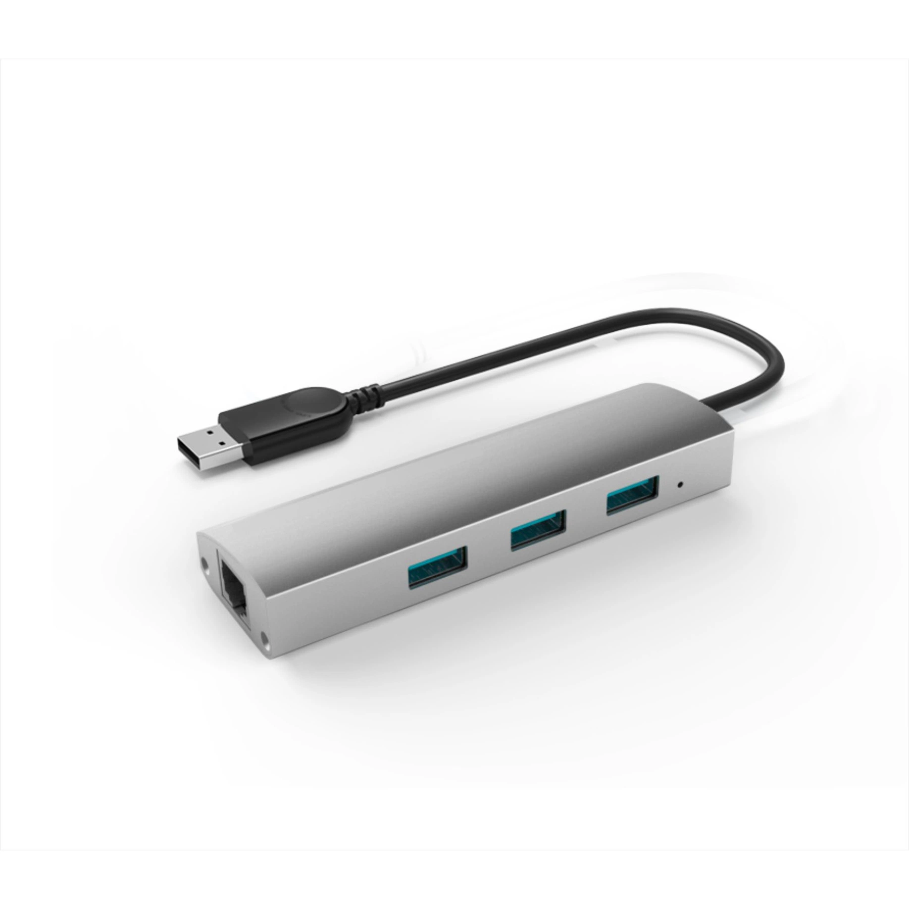 USB-a to One Gigabit Ethernet Anf Three USB-a Port Hub