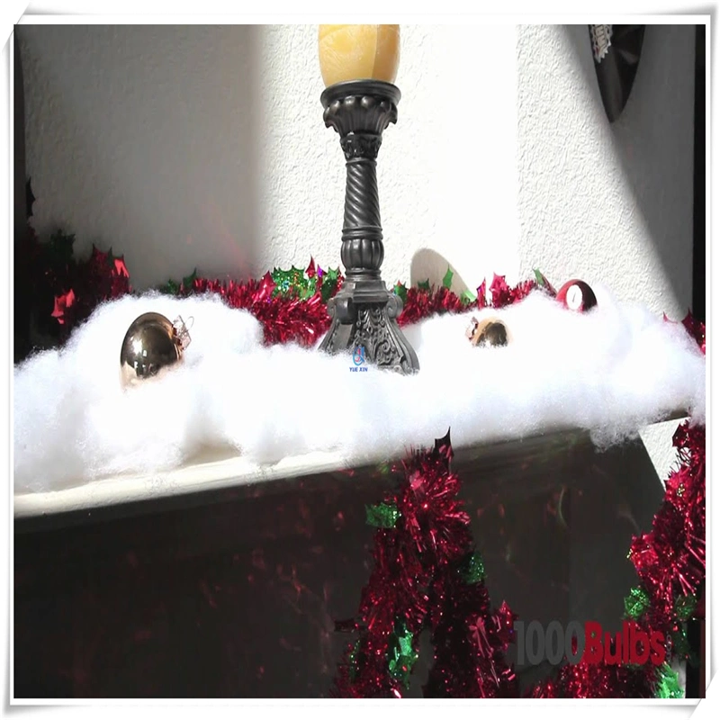 White Artificial Soft Fluff Pull Snow Christmas Decorating (16 oz)