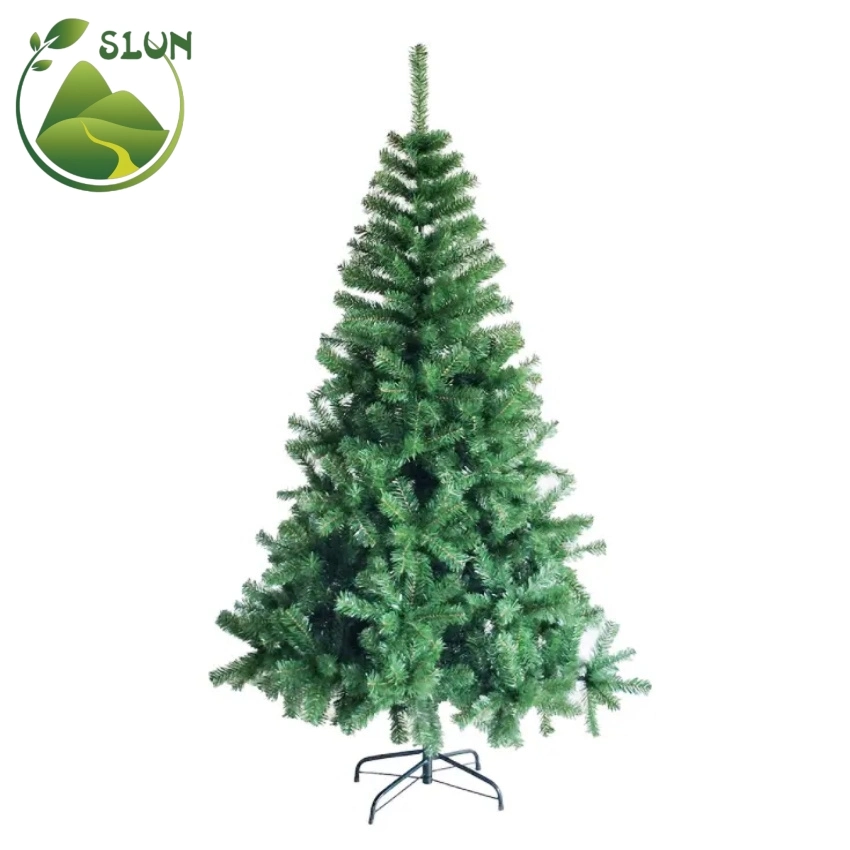 Alta densidad PV+PE mezcla de lujo Pino Artificial con bisagras de Navidad Árbol