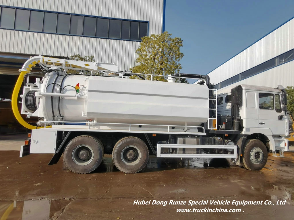 Shacman F3000 Hydro Excavators Combined Sewer Suction & Jetting Unit (RHD 13500L Sewage+4000L Clean Water)