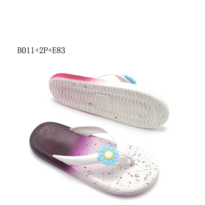 Sandálias confortáveis EVA Gradient Lady Shoes Flip Flop para mulher