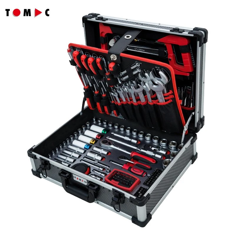 Tomac 283PCS Ensembles d'outils professionnels universels avec étui en aluminium Outils de réparation automobile