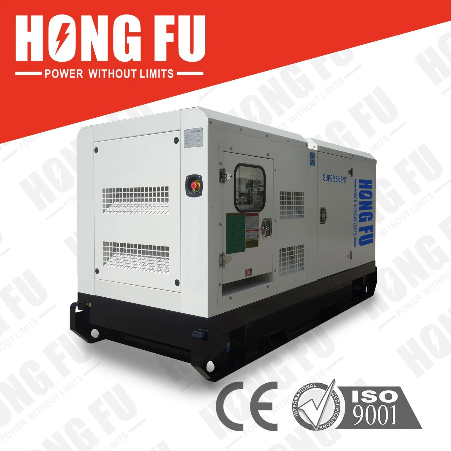 Standby Power 66kw 83kVA Yuchai Diesel Genset Canopy Silent Type Generating Set for Emergency