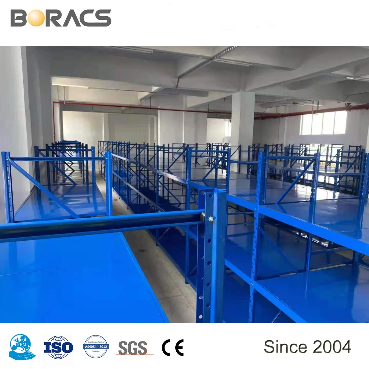 Warehouse Industrial Stacking Racks &amp; Shelves Medium Duty Storage Longspan Metal Shelving