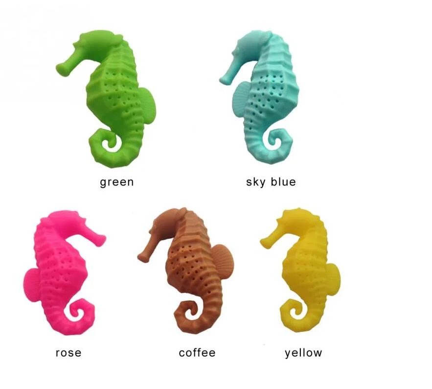 Sea Animal Hippocampus Tea Infuser Silicone Loose Leaf Tea Bag