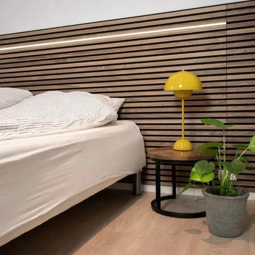 Modern Acoustic Anti Sound Absorption Wood Slat Polyester Fiber Wall Panel