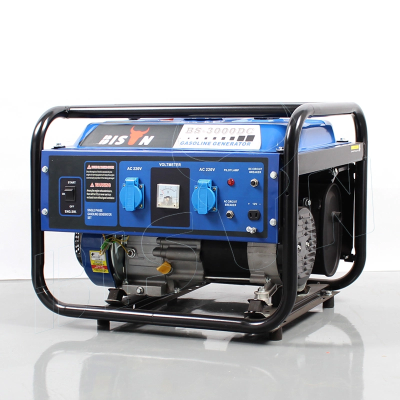 Bison Gasoline Gas 3kw 3000W 220V Single Phase 3kVA Portable Petrol Generator Price