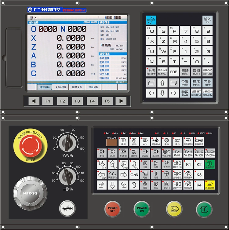 Sistema de máquina de torneado GSK 980TDc CNC o controlador CNC