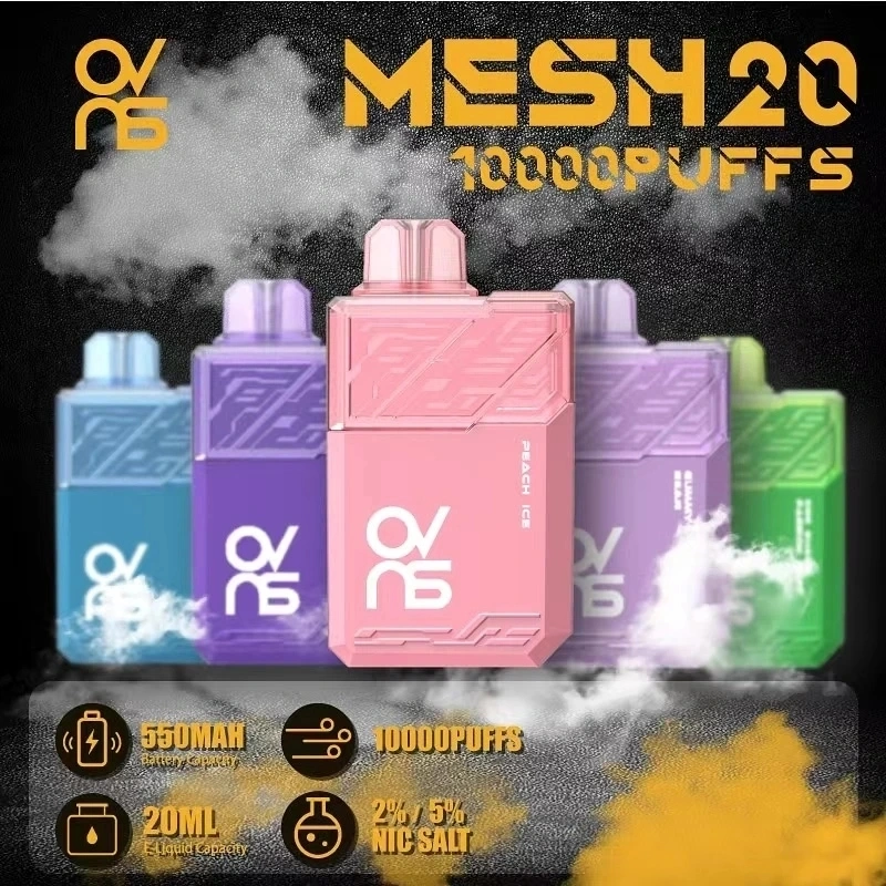 Ovns Original Vape Manufacture Mesh 20 10000 Puffs 20 Ml Liquid Disposable/Chargeable Vape Device Rechargeable Battery vape