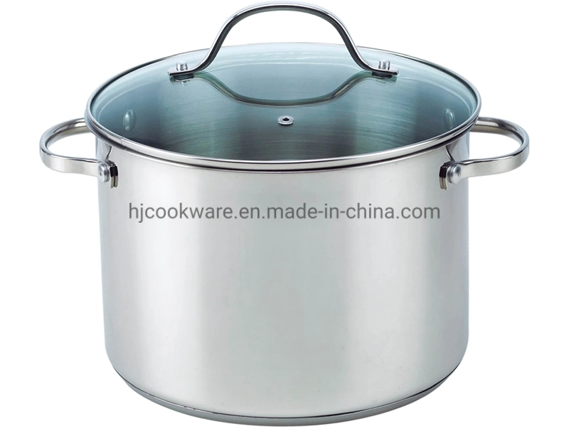 Stainless Steel Stock Pot with Strong Fixation Wire Handle