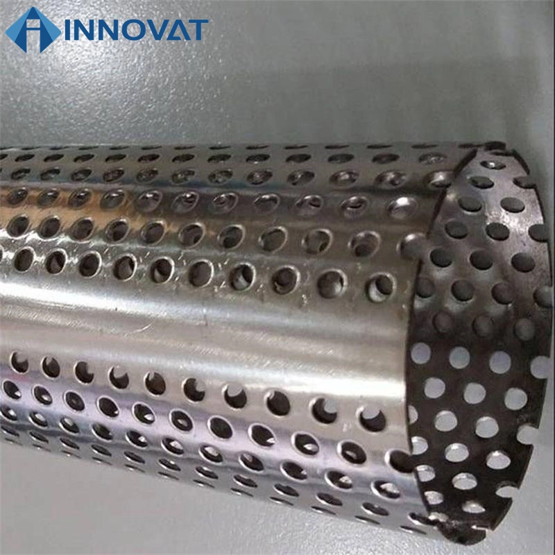 Round Hole 304 316 316L Stainless Steel Perforated Metal Filter Tube Wire Mesh Filter Tube/Perforated Pellet Smoker Tube