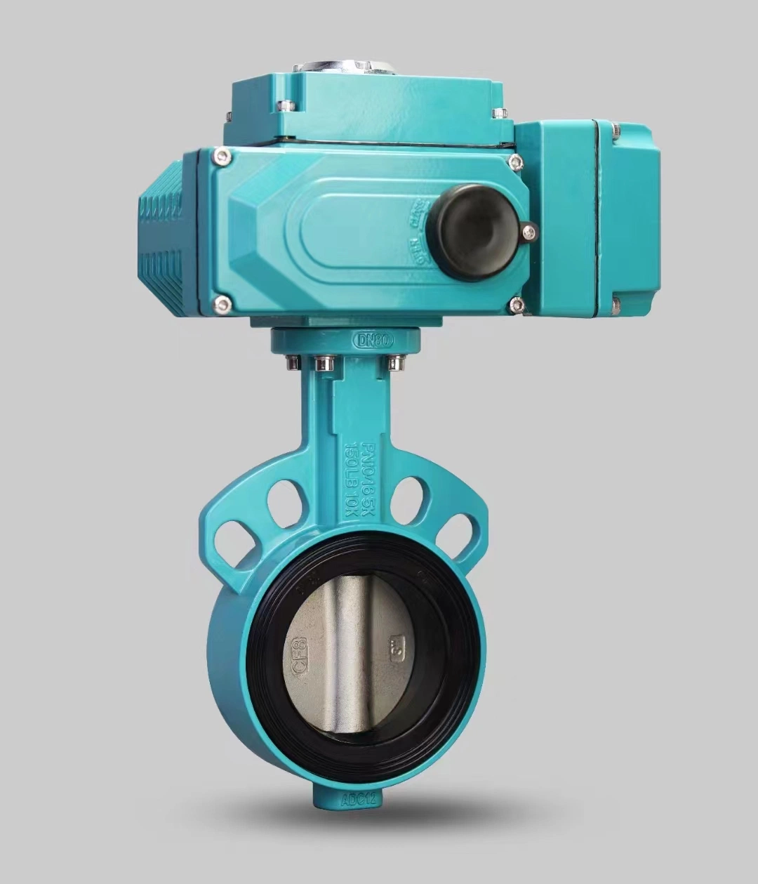 Waterproof 2 Inch DN50 3 Inch DN80 Cast Iron Wafer Type Motor Control Actuator Electric Butterfly Valve