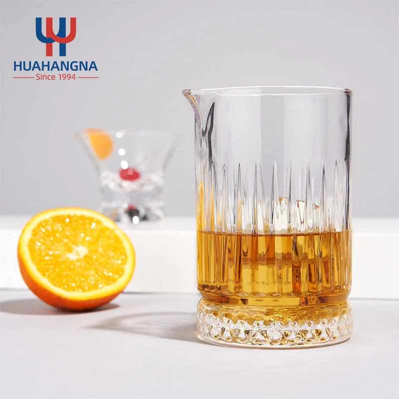 Cocktail Mischglas Großhandel/Lieferant 500ml maßgeschneiderte Hand geblasen Crystal mischen Glas mit dickem Boden für Bar