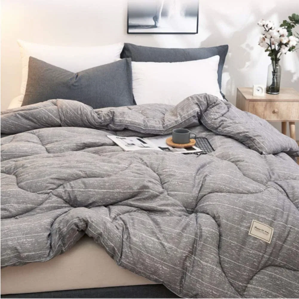 Imprimir Manta suave, suave y cómoda cama tamaño King Twin Pulido cubierta acolchada no incluye funda de almohada