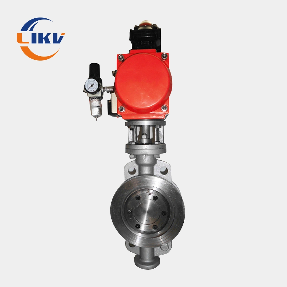 Low Price DN50 Wafer Connection 10 Inch Stainless Steel Pneumatic Butterfly Valve