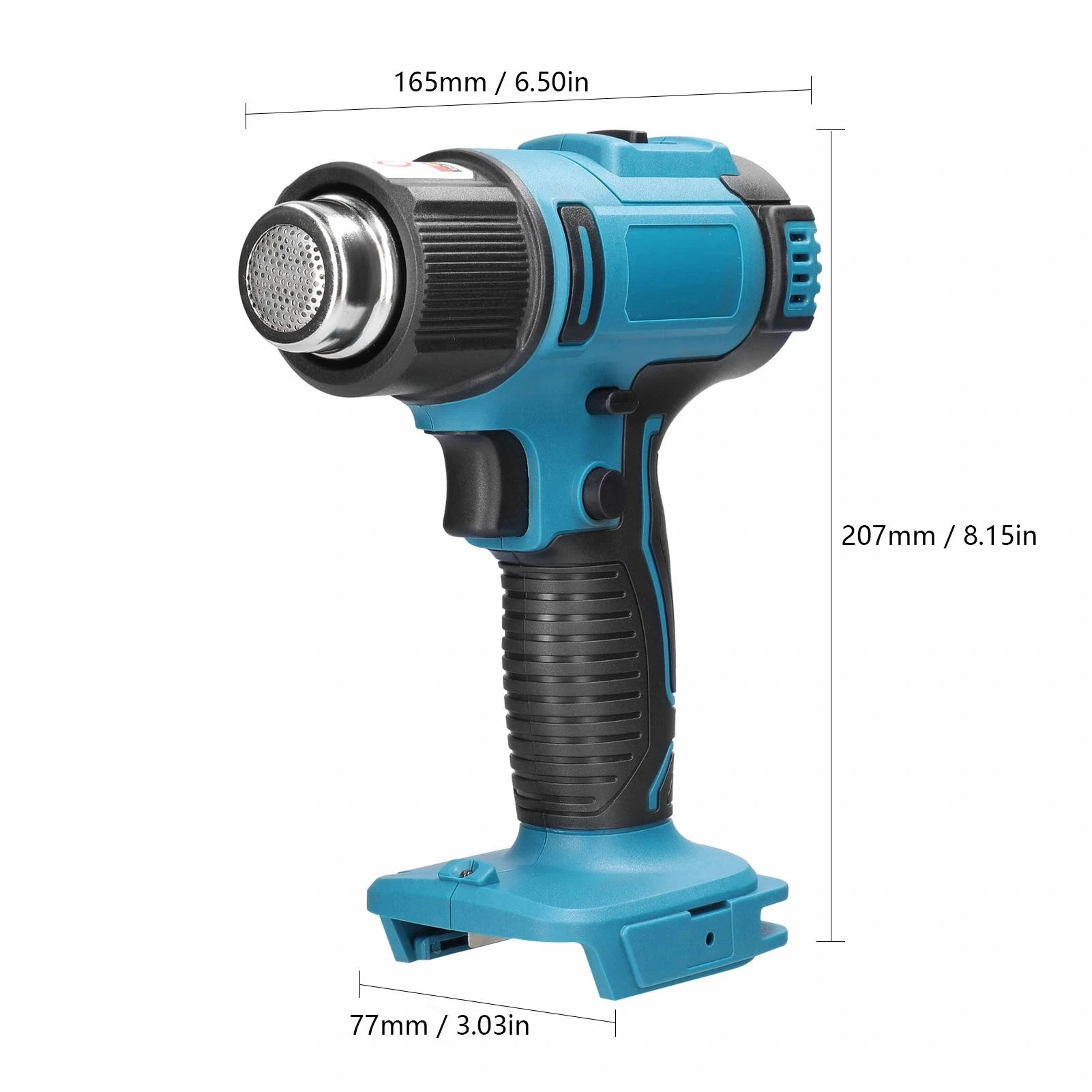 20V Cordless Heat Gun 200L/Min Hot Air Blower Guns for D. I. Y