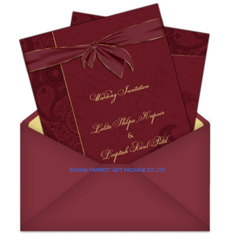 Luxury Fancy Paper Wedding Invitation Cards Bussiness Invitation Cards Wholesale/Supplier