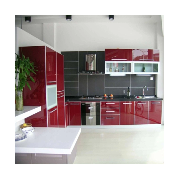 Orient in Stock Cabinets Kitchen House Project Outdoor Kitchen Cabinets PVC Kitchen Cabinet