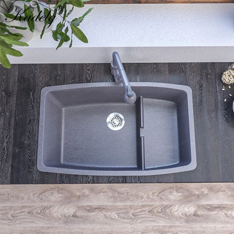 American Style Popular Anti-Scratch Matt Grey Granite Kitchen Sink