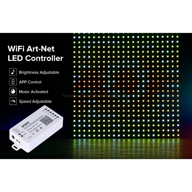 Sp801e WiFi Magic LED Controller LED Matrix Panel Modul Ws2812b Ws2811 Lichtstreifen-Funksteuerung DC5-24V