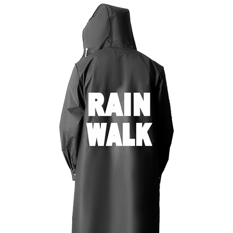 Hot Sell One Piece 170t Rubberized PVC Long Rain Coat