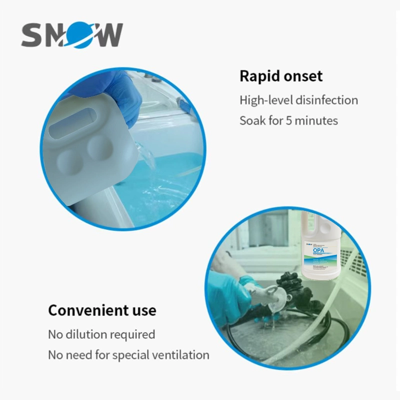 Flexible Endoscopy Sterilization Disinfection Opa Ortho Phthalaldehyde Solution for Hospital Medical Device Disinfection